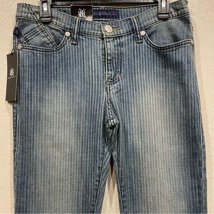 Rock & Republic Women's Striped Denim Jeans
